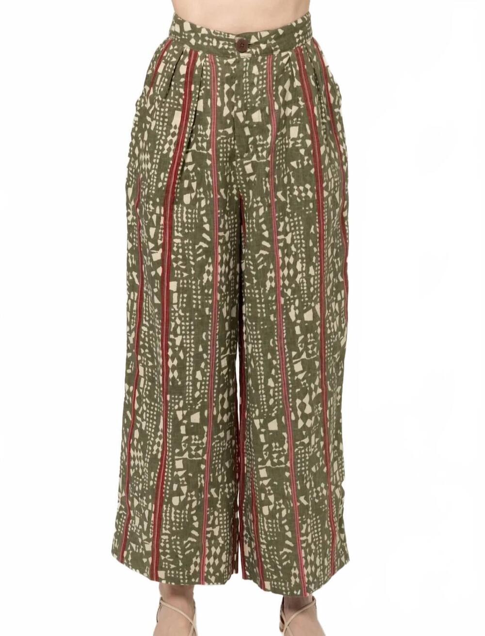 NEW BEL KAZAN aster straight leg pants in green